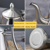 Bouilloire à induction en acier inoxydable avec filtre - AquaSteel