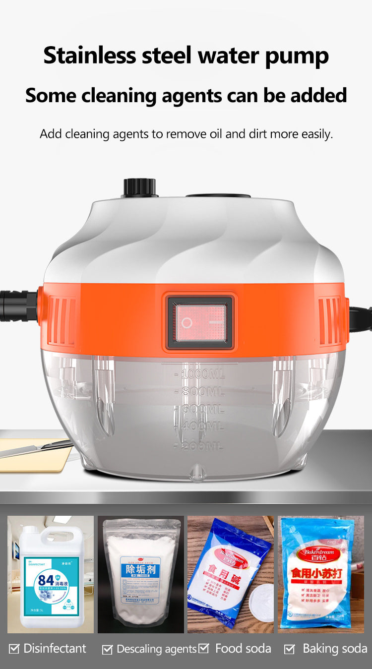 2800W NETTOYEUR À VAPEUR HAUTE PRESSION - APPAREIL DOMESTIQUE POUR CUISINE ET VOITURE