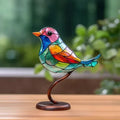 Oryxen - Statue d'oiseau en verre fait main