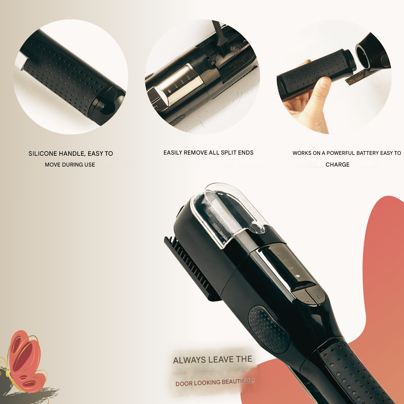 Tondeuse à pointes fourchues – Cleo