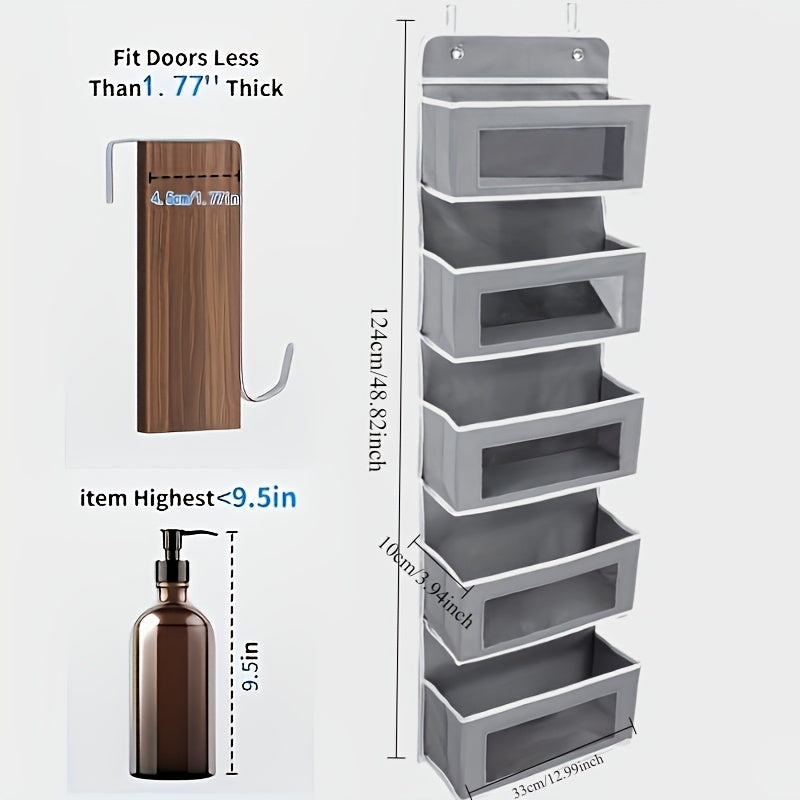Système de Rangement Suspendu à 5 Niveaux – Idéal pour la Chambre, la Salle de Bain et la Cuisine