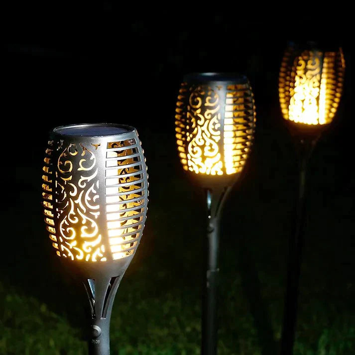 Torches de Jardin Solara à Énergie Solaire – Éclairage Magique en Flamme pour l'Extérieur