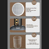 Ventilateur Purificateur d'Air Portable pour Élimination de Fumée et d'Odeurs