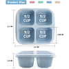Boîtes de préparation de repas 4 compartiments style Bento (pack de 4) – Bento4You