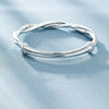 Bracelet en Argent Torsadé - Design Élégant et Ajustable