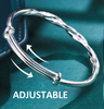 Bracelet en Argent Torsadé - Design Élégant et Ajustable