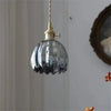 Suspension Élégante en Verre en Forme de Fleur - Lumière Ambiante