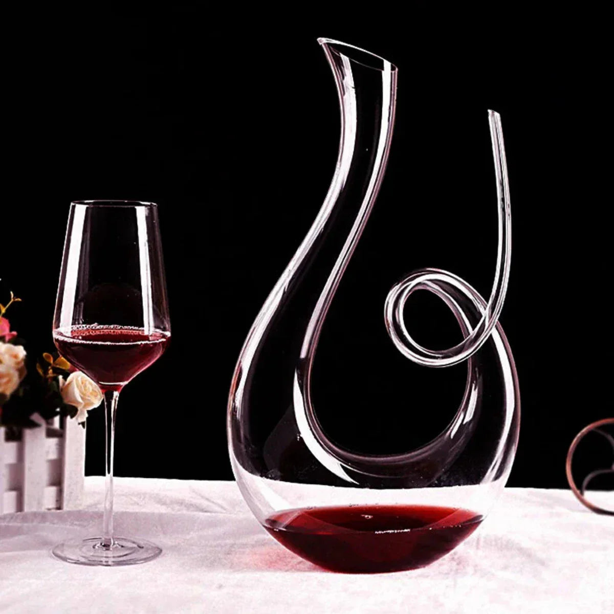 Carafe à Vin CrystalElegance | Design Fait Main Sans Plomb
