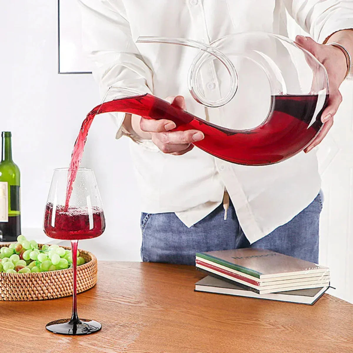 Carafe à Vin CrystalElegance | Design Fait Main Sans Plomb