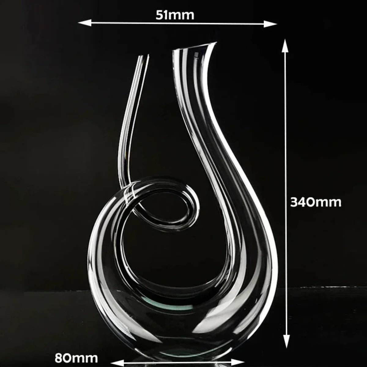 Carafe à Vin CrystalElegance | Design Fait Main Sans Plomb