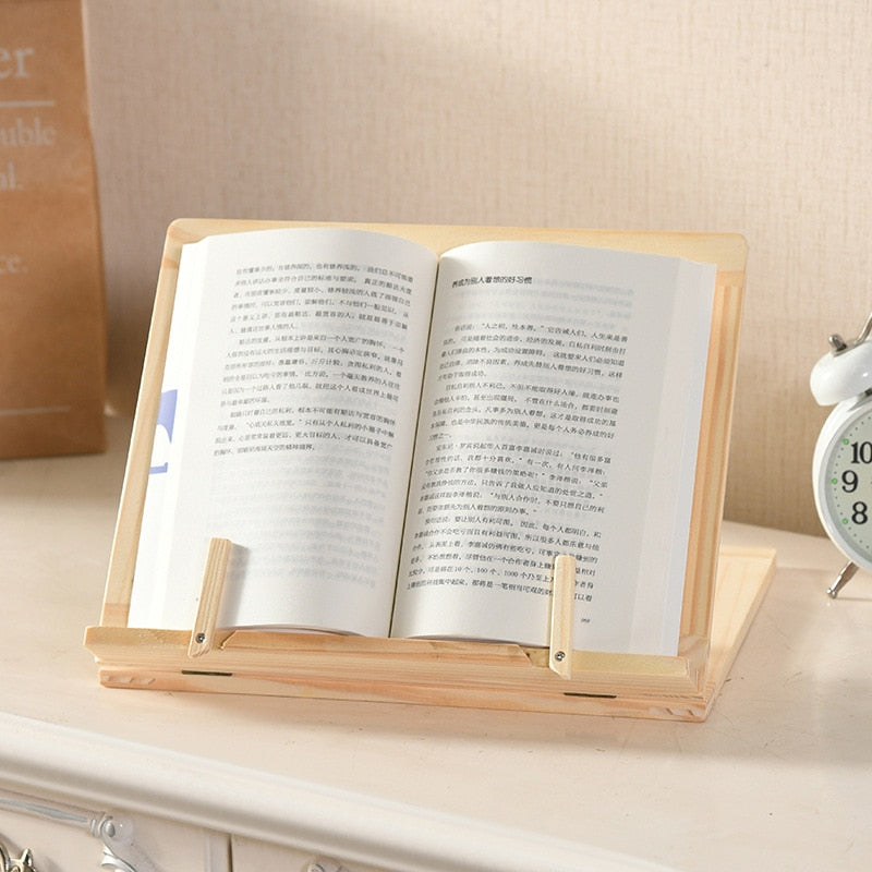 Support de Livre en Bois - Support Design Multi-Appareils