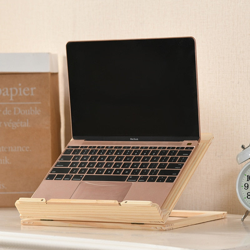 Support de Livre en Bois - Support Design Multi-Appareils