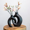Vase à Fleurs - Design Tressé | Décoration Élégante