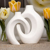 Vase à Fleurs - Design Tressé | Décoration Élégante