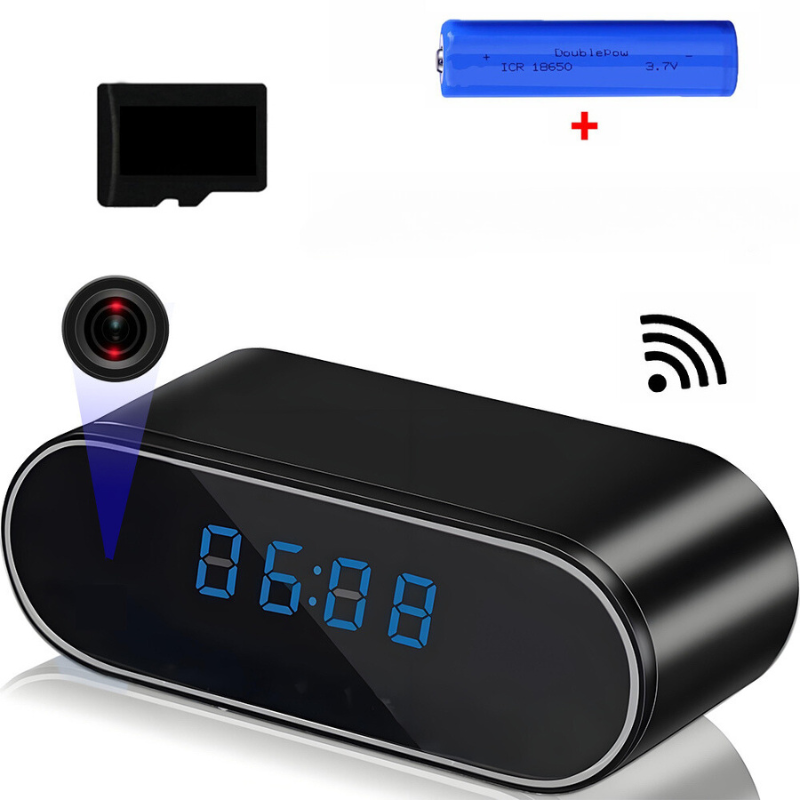 StealthGuard - Mini Caméra HD dans une Horloge Élégante avec Détection de Mouvement