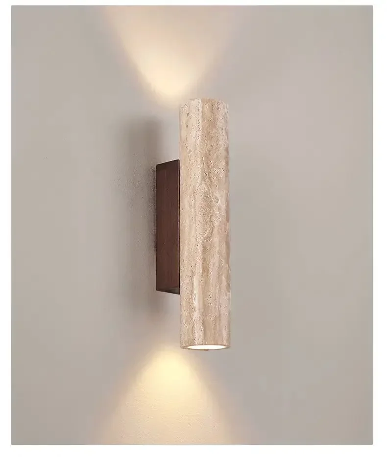 Applique Murale | Éclairage Élégant | Design Travertin