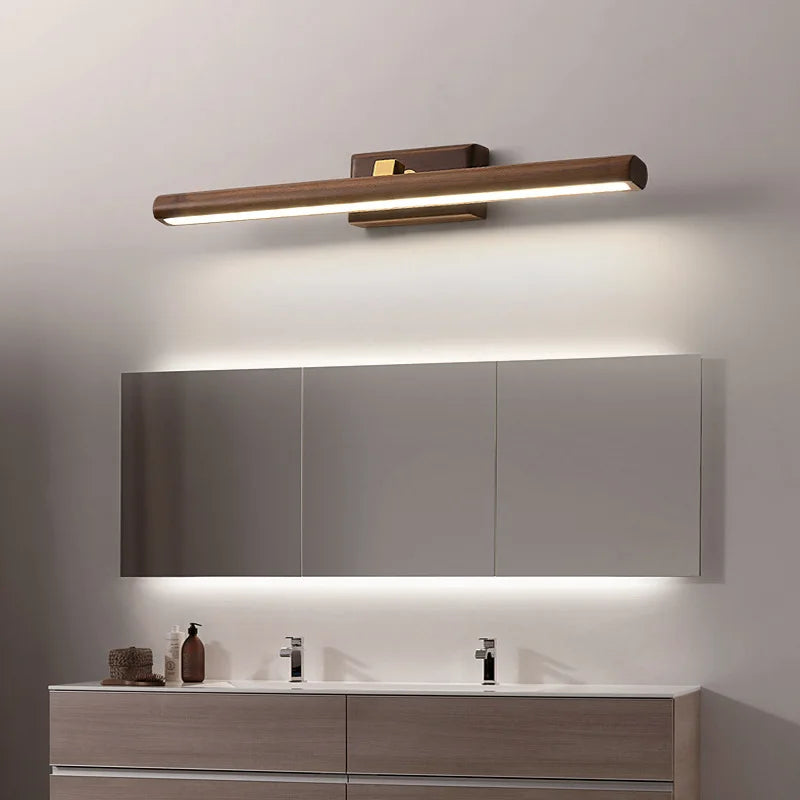 Applique Murale | Noyer Noir | Éclairage LED