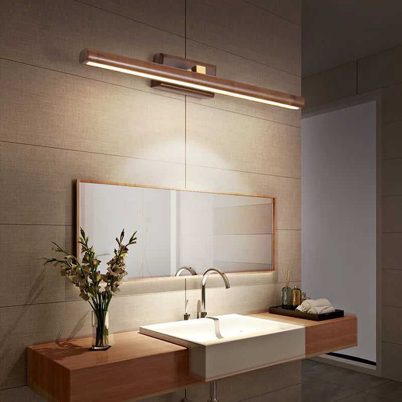 Applique Murale | Noyer Noir | Éclairage LED