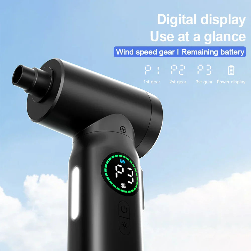 Aspirateur et souffleur portable 2-en-1 avec lumière LED (7500mAh) - AirMaster