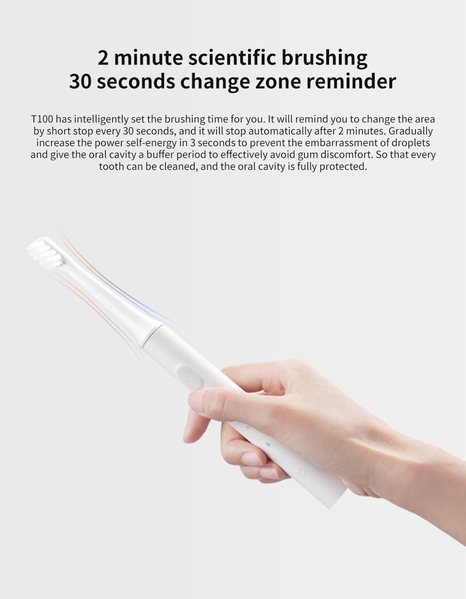 Brosse à dents électrique sonique - étanche et rechargeable par USB