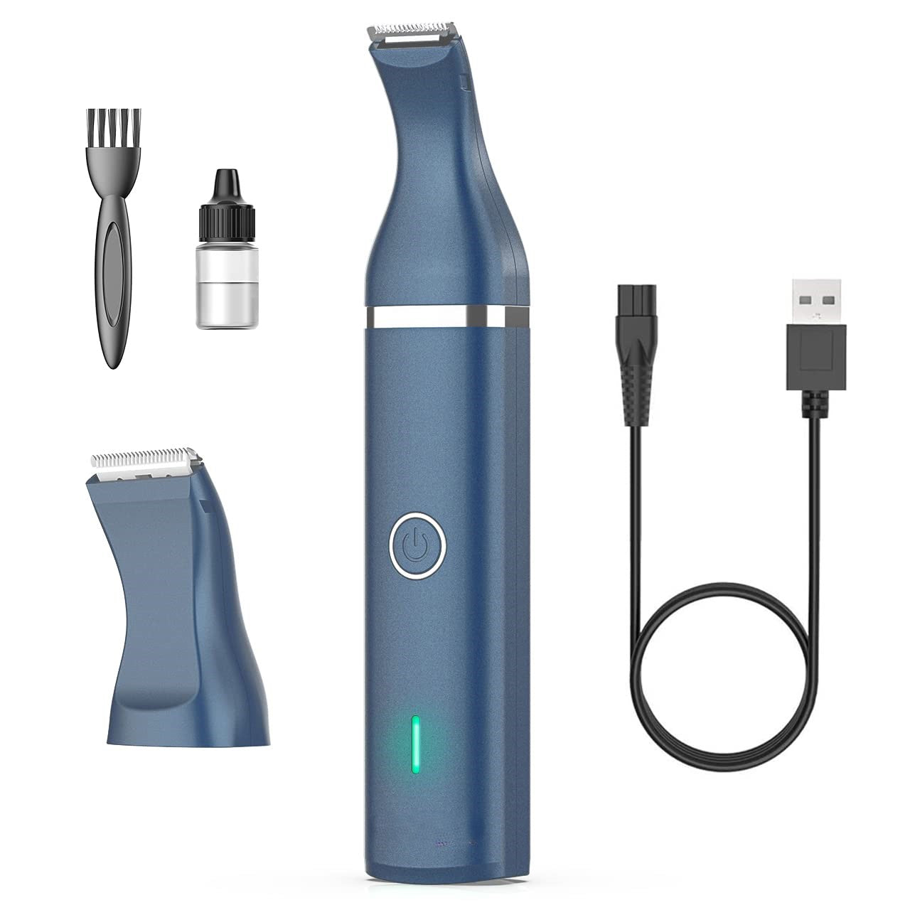 Tondeuse à poils pour animaux de compagnie avec lames doubles - Outil de toilettage silencieux et sans fil
