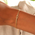 Elske | Bracelet Minimaliste avec Nœud d'Amour