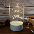 Emiel | Lampe de nuit avec tableau d'écriture intégré et stylo