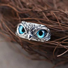 Bague Charms Hibou en Opale Argentée – Ophelia