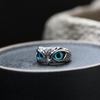 Bague Charms Hibou en Opale Argentée – Ophelia