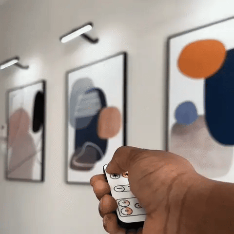 ArtGlow Éclairage de tableau LED sans fil – Lampe murale rechargeable avec télécommande, lumière dimmable