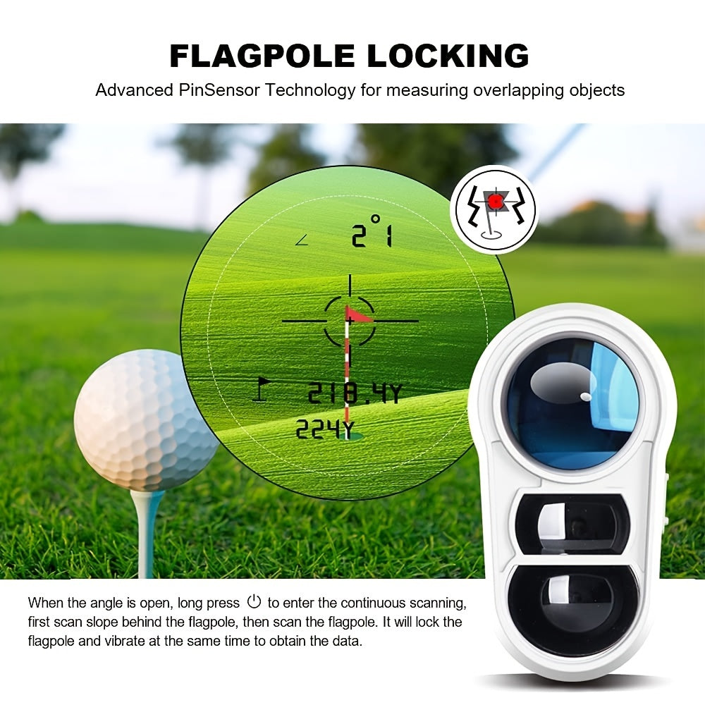 Télémètre de Golf Avancé - Mesures Précises avec Compensation de Pente et Retour de Vibration