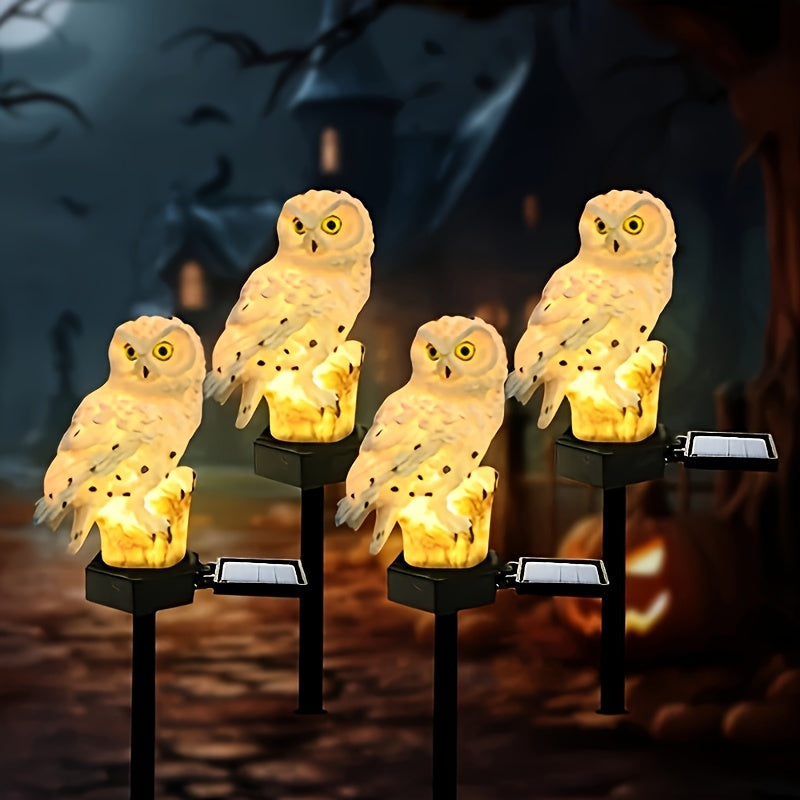 LuxeAura Lumière de Jardin Solaire LED Hibou | Transformez votre jardin avec une illumination enchanteresse pour une ambiance sereine
