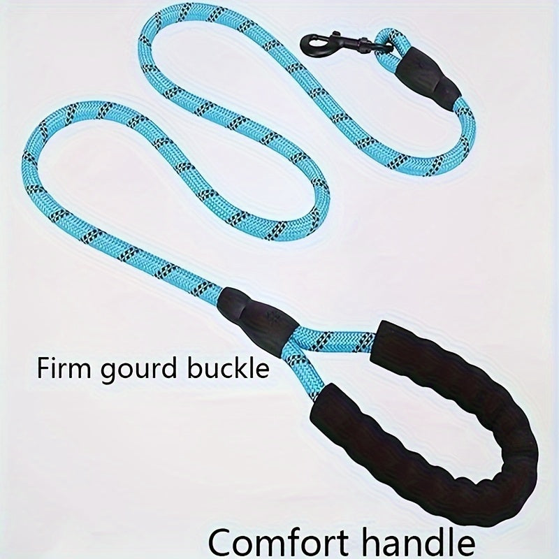 Laisse de Chien Renforcée et Réfléchissante avec Poignée Rembourrée – Durable et Sûre pour Chiens Puissants