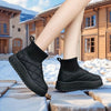 Bottes de Neige d'Hiver Montantes pour Femmes – Design Matelassé avec Isolation et Semelle en Caoutchouc Antidérapante