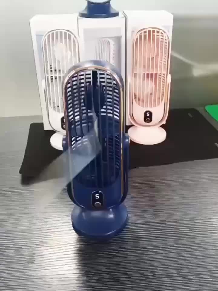Ventilateur de Refroidissement AeroLux Elite | Double Moteur, Rotation à 720°, Rechargeable par USB & Ultra Silencieux pour un Confort Ultime Partout