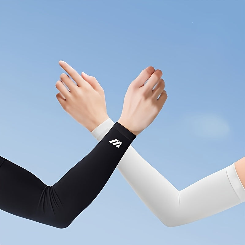 1 paire de manchons de bras unisexes respirants avec protection solaire - Refroidissement, protection UV pour la conduite, le golf, la pêche, le cyclisme, la randonnée et la course