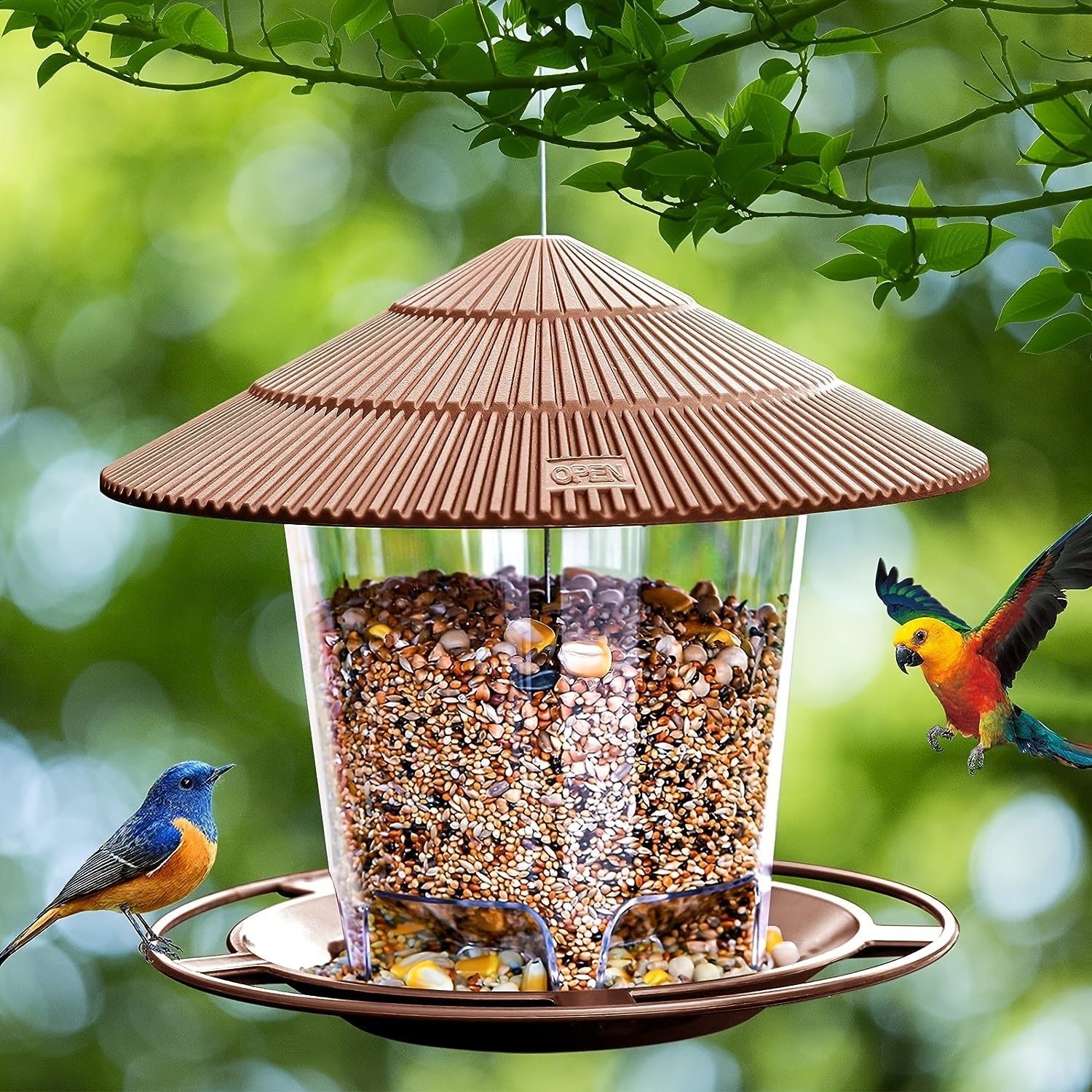 Station de Nourriture pour Oiseaux en Forme de Champignon – Pratique et Décoratif pour Jardins et Espaces Extérieurs