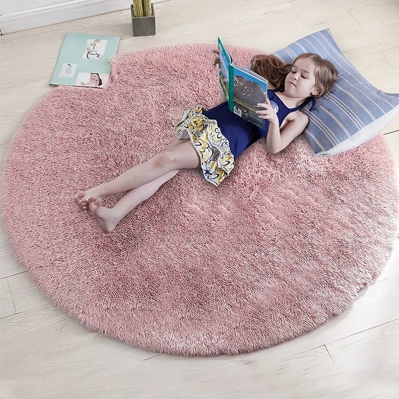 Tapis Rond Fluffy - Clouda