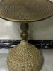 Table basse en herbe aquatique faite à la main – Look bronze antique