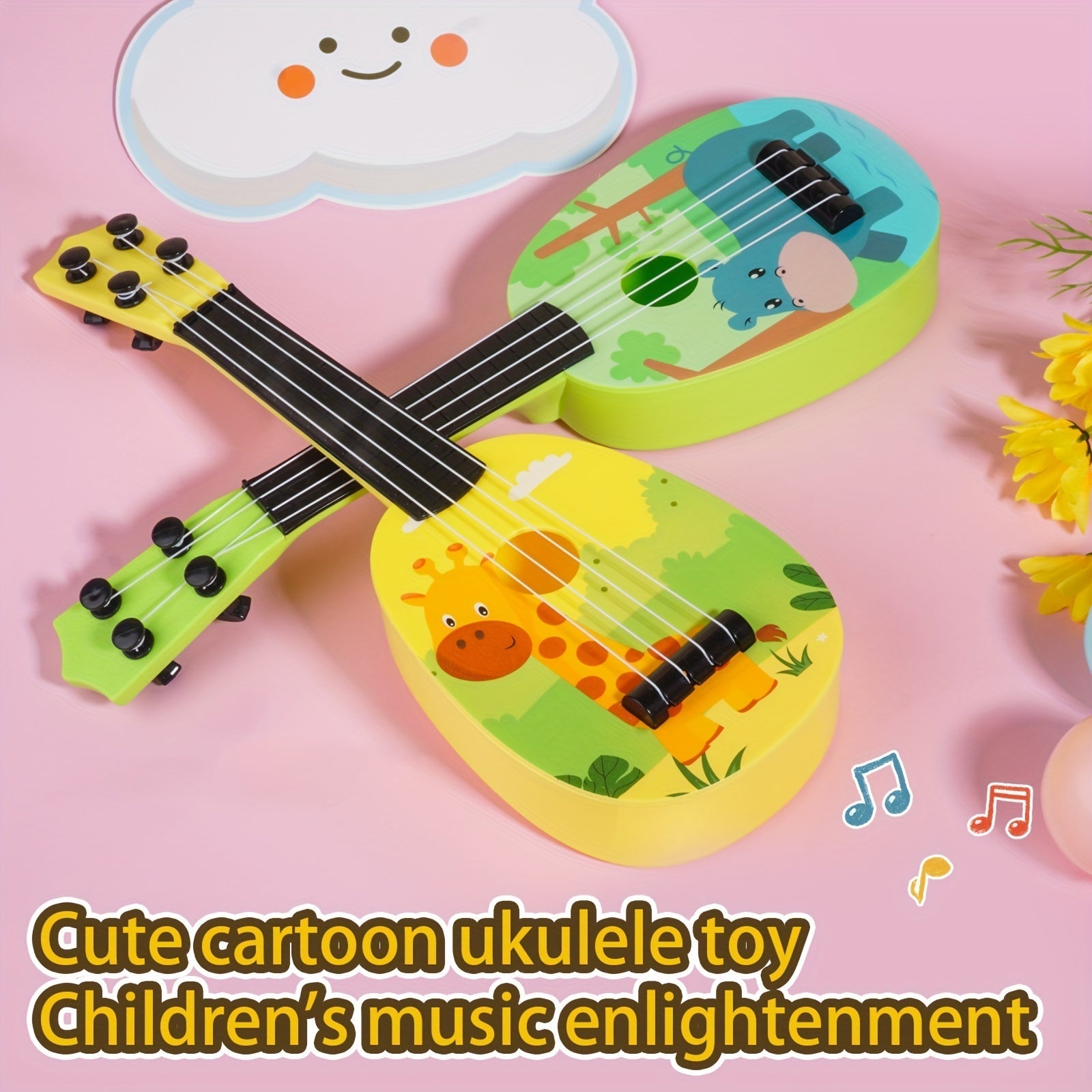 Ukulélé Mignon pour Enfants – Un Instrument de Musique Joyeux et Coloré pour Débutants