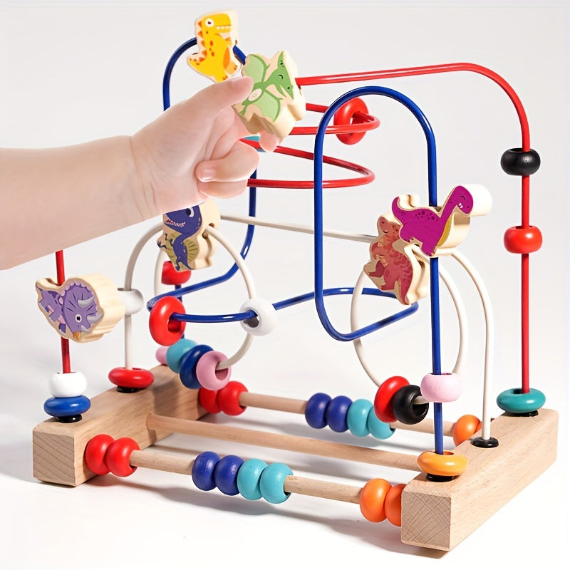 Boulier Éducatif en Bois - Pour la Motricité Fine
