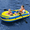 Bateau de Pêche Gonflable – Bateau en PVC Léger pour 2 Personnes avec Pagaies
