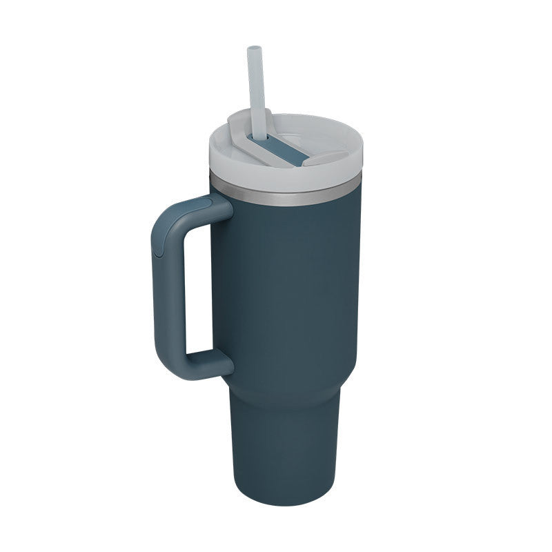 Tasse isolante avec poignée et paille - ChillMate