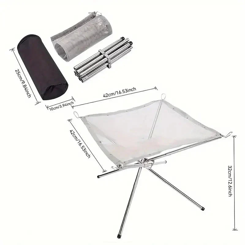 Support de feu de camp pliable - FireFlex
