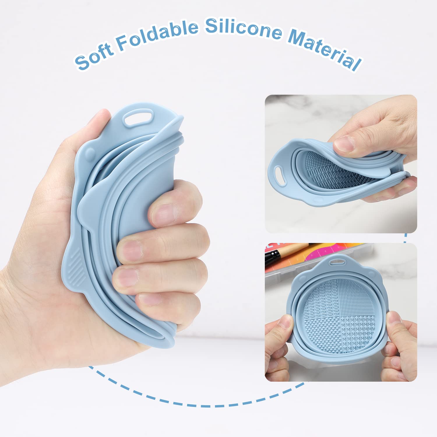 Bol de Nettoyage en Silicone Pliable