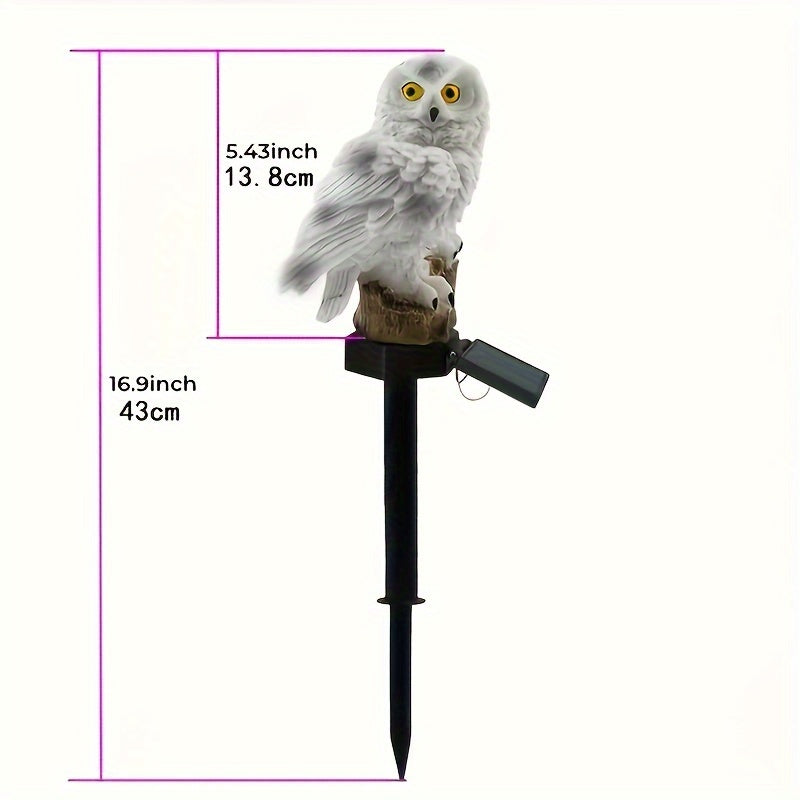 LuxeAura Lumière de Jardin Solaire LED Hibou | Transformez votre jardin avec une illumination enchanteresse pour une ambiance sereine