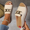 Sandales de Voyage Boho LuxeStride | Sandales de plage élégantes à double boucle avec un motif de cœur pour un confort et un style ultimes