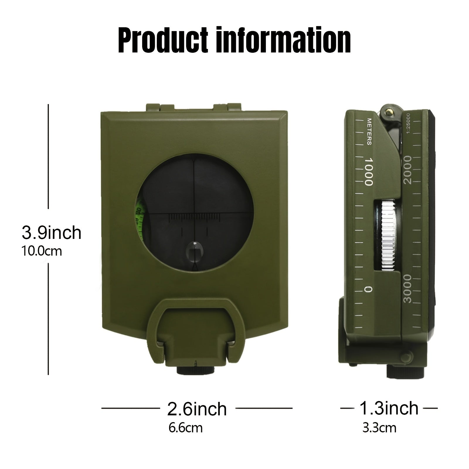 Boussole Militaire TrekGuard – Étanche et Éclairée pour une Navigation Précise