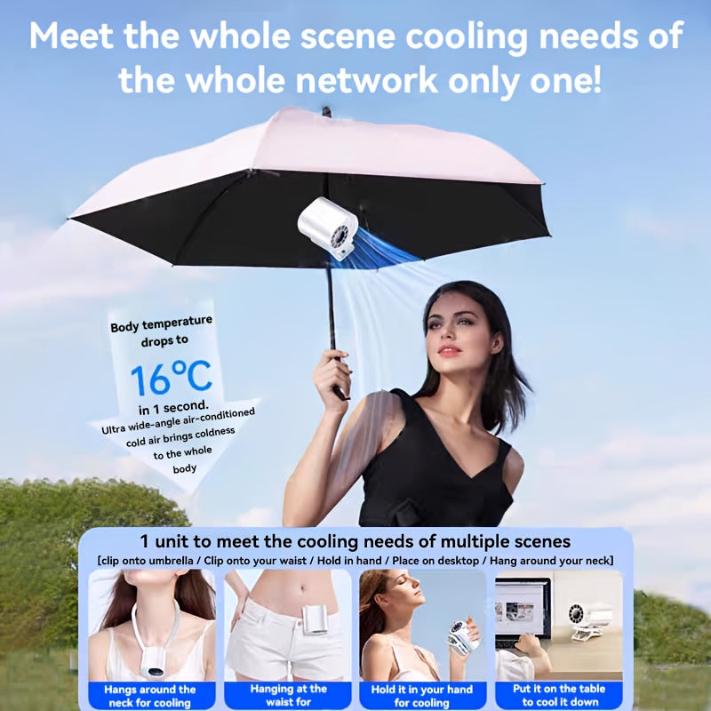 BreezeClip Mini Ventilateur – Refroidissement Puissant, Partout et Tout le Temps
