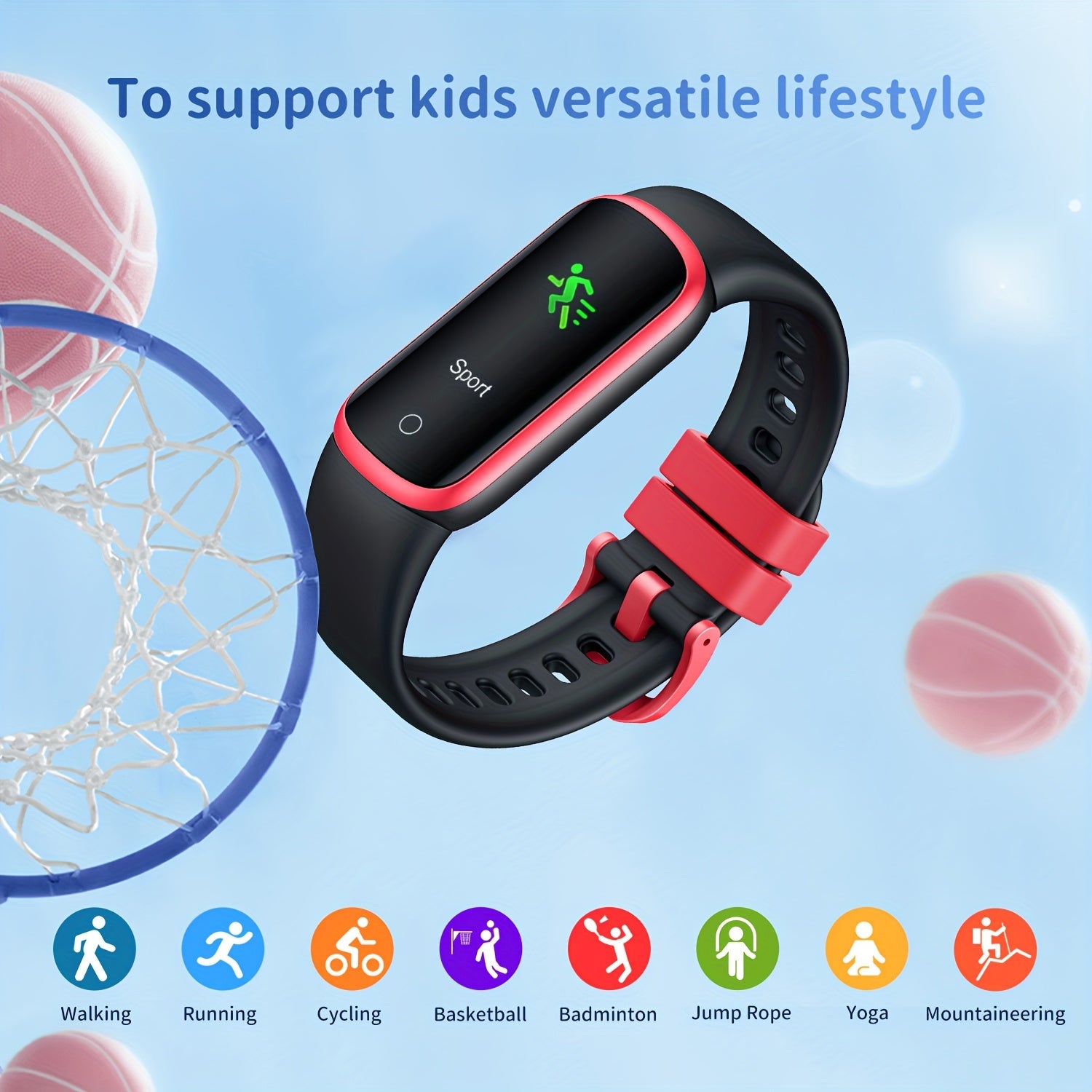ActiveKid Slim Montre - Pour Enfants avec Compteur de Pas et de Calories